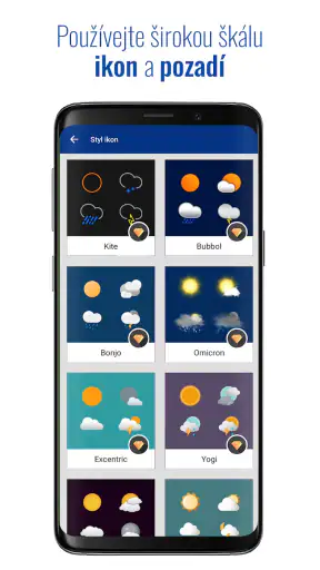 Transparentní hodiny a počasí screenshot