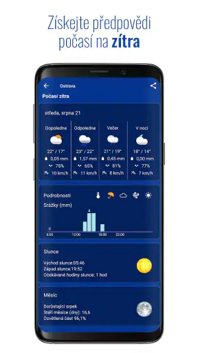 Transparentní hodiny a počasí screenshot