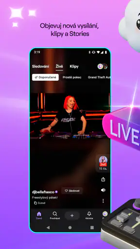 Twitch: Živé vysílání screenshot