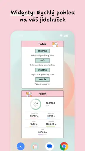 Týdenní jídelníček a recepty screenshot
