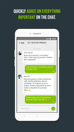 Týmuj - organizace sport. týmu screenshot