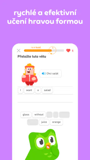 Učte se jazyky s Duolingem screenshot