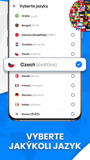 Všechno Jazyky Překladatel screenshot