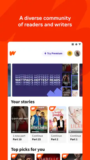 Wattpad - kde příběhy žijí screenshot