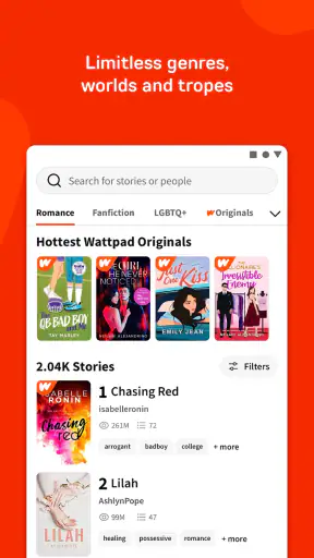 Wattpad - kde příběhy žijí screenshot