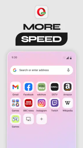 Webový prohlížeč Opera Mini screenshot