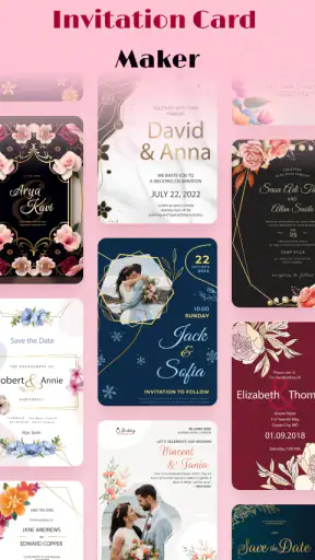 Wedding Invitation Maker App screenshot
