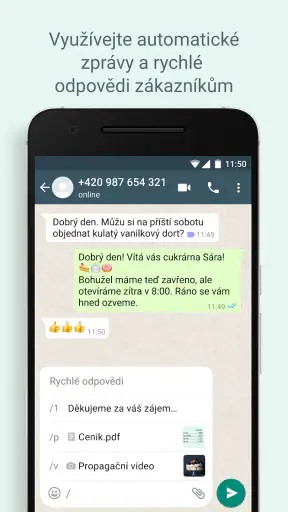 WhatsApp Business screenshot