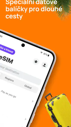 Yesim: eSIM Mobilní data screenshot