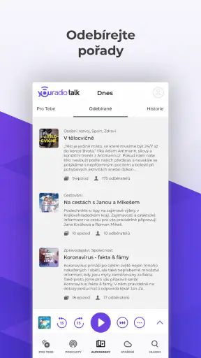 Youradio Talk: podcasty screenshot