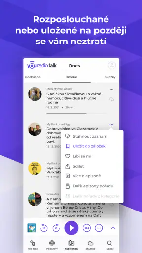Youradio Talk: podcasty screenshot