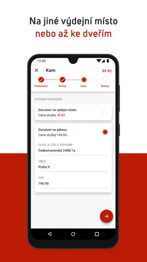 Zásilkovna screenshot