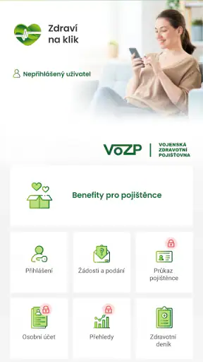 Zdraví na klik – VoZP screenshot