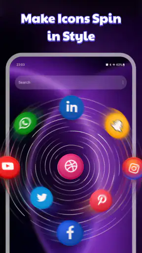 3D Rolling Icon: Live Launcher screenshot