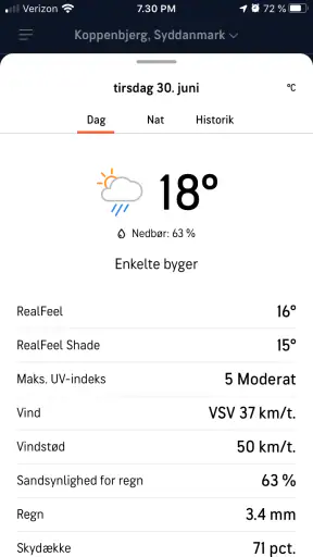 AccuWeather Vejret screenshot
