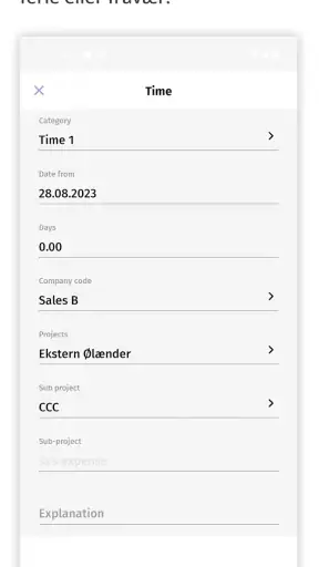 Acubiz screenshot