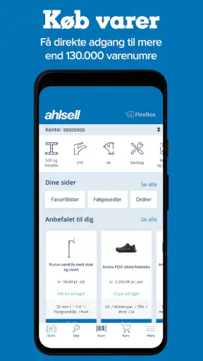 Ahlsell Danmark screenshot