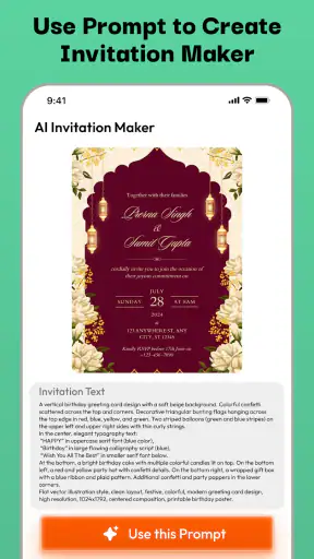 AI Invitation Maker Card Maker screenshot