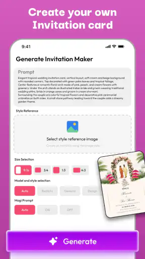 AI Invitation Maker Card Maker screenshot