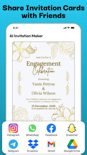 AI Invitation Maker Card Maker screenshot
