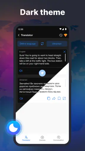 AI-oversætter — Kamera og lyd screenshot