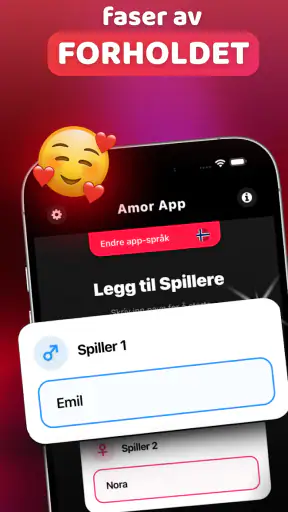 Amor – Appen for par screenshot