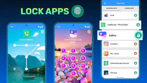 App lås adgangskode og lås app screenshot