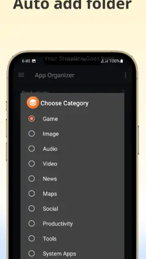 App Organizer screenshot