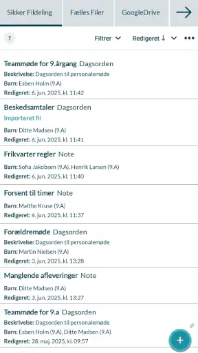 Aula for medarbejdere screenshot