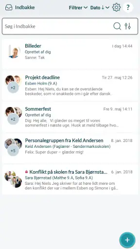 Aula for medarbejdere screenshot