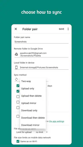 Autosync - File Sync & Backup screenshot