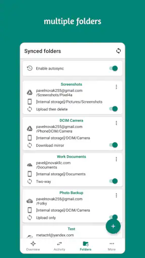 Autosync - File Sync & Backup screenshot