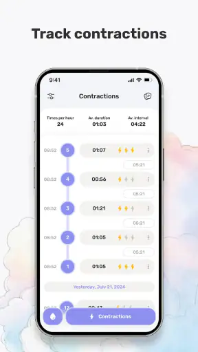 Baby: Contraction Timer screenshot
