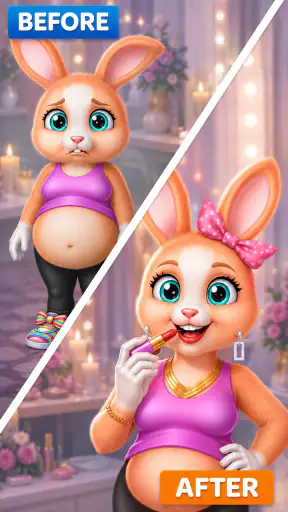 Baby shower med kanintema screenshot