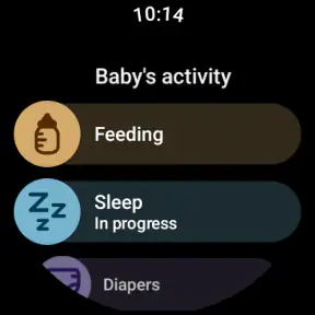 Baby tracker - amming og søvn screenshot
