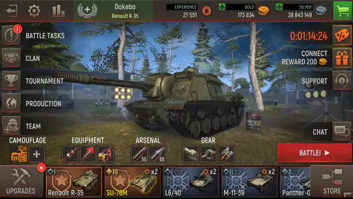 Battle Tanks：War tank games screenshot