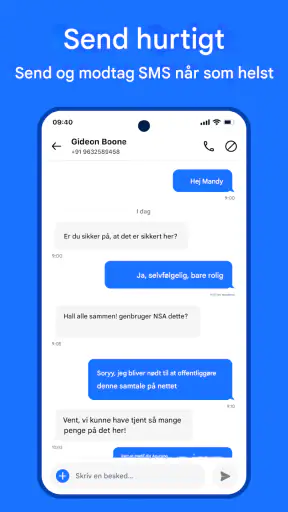 Beskeder: SMS screenshot