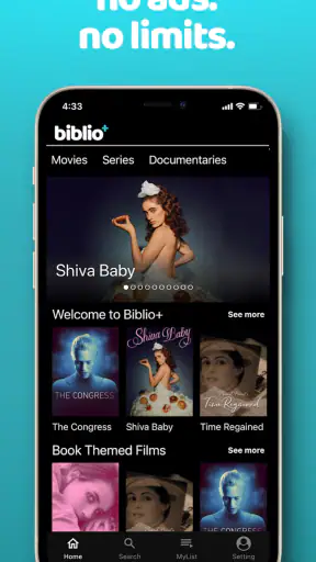 biblio+: Watch Movies & TV screenshot