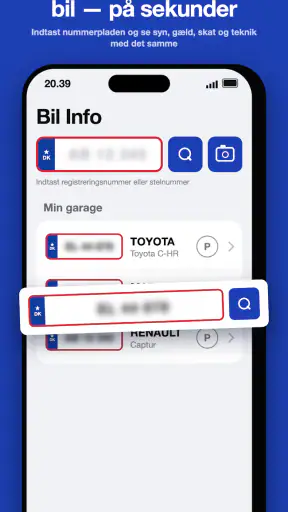 BilInfo – Tjek nummerplade screenshot