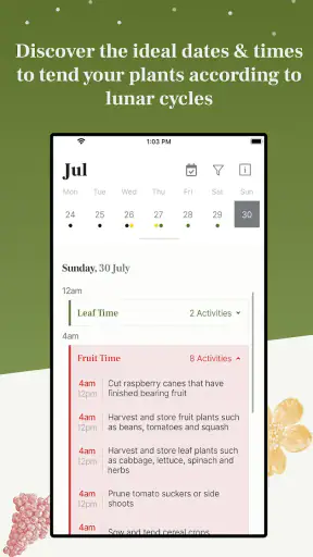 Biodynamic Gardening Calendar screenshot