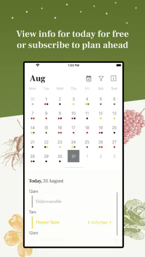 Biodynamic Gardening Calendar screenshot