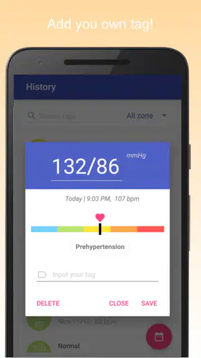Blodtryksdagbog & Blodtryk screenshot