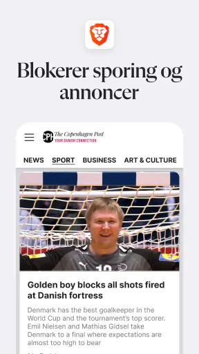 Brave privat webbrowser screenshot