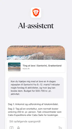 Brave privat webbrowser screenshot