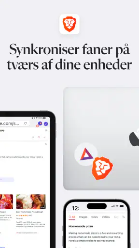 Brave privat webbrowser screenshot