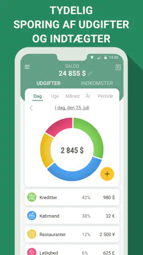 Budget - udgifts tracker screenshot