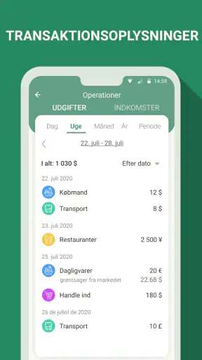 Budget - udgifts tracker screenshot