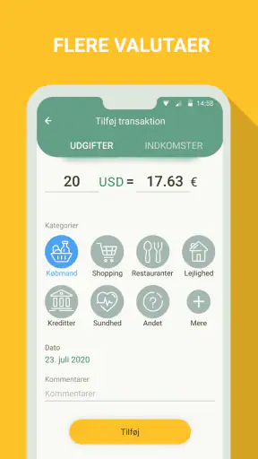 Budget - udgifts tracker screenshot