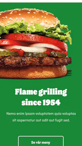 Burger King Danmark screenshot
