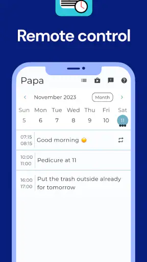 Calendar Clock Administrator screenshot